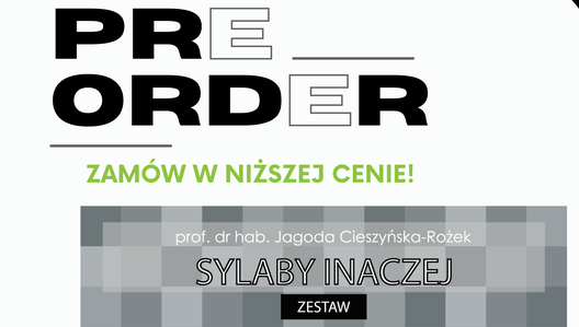 PREORDER - Sylaby Inaczej